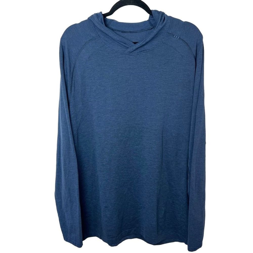lululemon athletica Men's Long Sleeve Hooded Top - Slate Blue